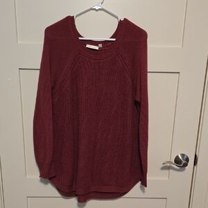 RD Style Rich Burgundy Crew Neck Sweater